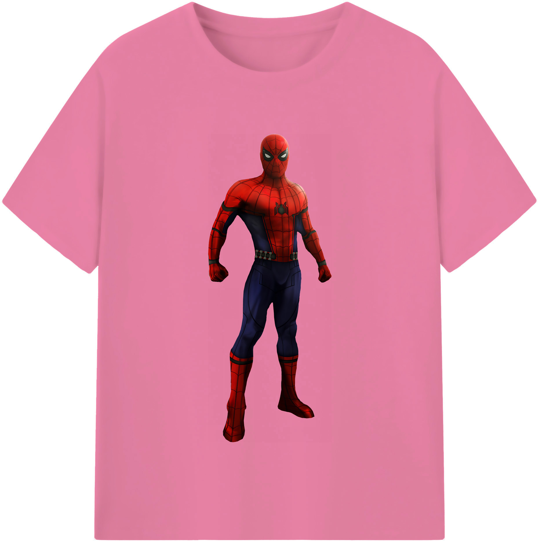 （画像用） Spider Man スパイダーマン 綿100％半袖Tシャツ（フロントプリント）